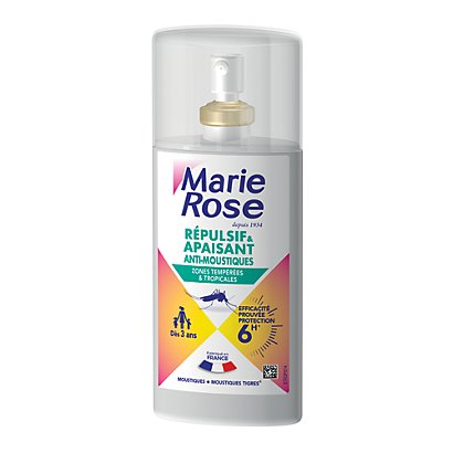 MARIE ROSE Spray anti-moustiques apaisant 2 en 1 Marie Rose, 2 sprays de 100 ml