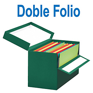 MARIOLA Caja Transferencia Cartón Doble Folio, Forrada en papel tela, Tapa fija, Verde, 255 x 200 x 393 mm MARIOLA Caja Transferencia Cartón Doble Folio, Forrada en papel tela, Tapa fija, Verde, 255 x 200 x 393 mm