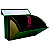 MARIOLA Caja Transferencia Cartón Folio, Con fuelle 16 departamentos, Tapa fija, Verde, 255 x 100 x 380 mm - 2