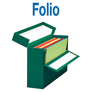 MARIOLA Caja Transferencia Cartón Folio, Forrada en papel tela, Tapa fija, Verde, 255 x 110 x 393 mm MARIOLA Caja Transferencia Cartón Folio, Forrada en papel tela, Tapa fija, Verde, 255 x 110 x 393 mm