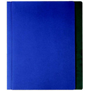 MARIOLA Carpeta con fástener Memoria con 4 separadores, Folio, cartón forrado con geltex, azul