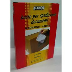 Markin, Imballaggio e spedizione, Cf100buste ades. c5n 225x165mm, 335C5N Markin, Imballaggio e spedizione, Cf100buste ades. c5n 225x165mm, 335C5N