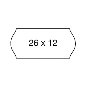 MARKIN Rotolo etichette Onda permanenti per prezzatrice Motex 2612NEW, 26 x 12 mm, Bianco (confezione 16 rotoli da 1.500 etichette) MARKIN Rotolo etichette Onda permanenti per prezzatrice Motex 2612NEW, 26 x 12 mm, Bianco (confezione 16 rotoli da 1.500 etichette)