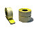 MARKIN Rotolo etichette Onda permanenti per prezzatrice Motex 2612NEW, 26 x 12 mm, Giallo fluo (confezione 16 rotoli da 1.500 etichette) - 1