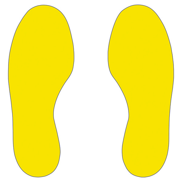 Marquage au sol semelle jaune