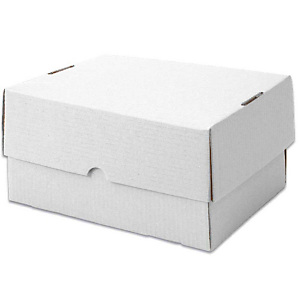Marque generique 20 boîtes télescopiques, blanc, 480x310x50mm Marque generique 20 boîtes télescopiques, blanc, 480x310x50mm