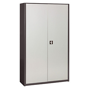 Marque generique Armoire métal Classtout - A portes battantes - H. 198 x L. 120 cm - Corps Anthracite - Portes Aluminium Marque generique Armoire métal Classtout - A portes battantes - H. 198 x L. 120 cm - Corps Anthracite - Portes Aluminium
