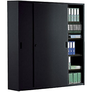 Marque generique Armoire métal Maxi Largeur - Portes coulissantes - L. 180 x H. 200 cm - Corps Anthracite - Rideaux Anthracite Marque generique Armoire métal Maxi Largeur - Portes coulissantes - L. 180 x H. 200 cm - Corps Anthracite - Rideaux Anthracite