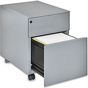 Marque generique Caisson mobile Universal - 2 tiroirs - Gris Marque generique Caisson mobile Universal - 2 tiroirs - Gris