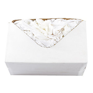Marque generique Chiffons textile blanc optique, la boîte de 10 kg