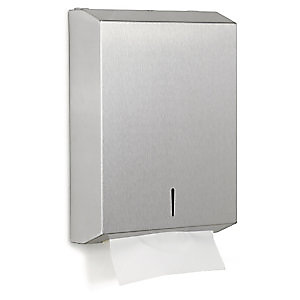 Marque generique Distributeur d'essuie-mains métal en inox brossé Marque generique Distributeur d'essuie-mains métal en inox brossé