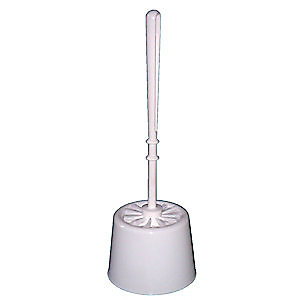 Marque generique Ensemble brosse et porte-brosse WC - en polypro blanc Marque generique Ensemble brosse et porte-brosse WC - en polypro blanc