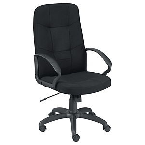 Marque generique Fauteuil direction LÉO CONFORT 2 Tissu rembourré Hauteur dossier 65 cm Noir Marque generique Fauteuil direction LÉO CONFORT 2 Tissu rembourré Hauteur dossier 65 cm Noir