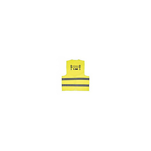 Marque Generique Gilet jaune de sécurité avec marquage gestes barrière 'Distance de sécurité 1.5M' Marque Generique Gilet jaune de sécurité avec marquage gestes barrière 'Distance de sécurité 1.5M'