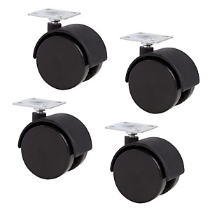 Marque generique Jeu de 4 roulettes pour multicases Marque generique Jeu de 4 roulettes pour multicases