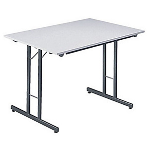 Marque generique Table pliante multiples usages Rectangle - L. 120 x P. 80 cm - Plateau Gris/Gris - pieds Gris Marque generique Table pliante multiples usages Rectangle - L. 120 x P. 80 cm - Plateau Gris/Gris - pieds Gris