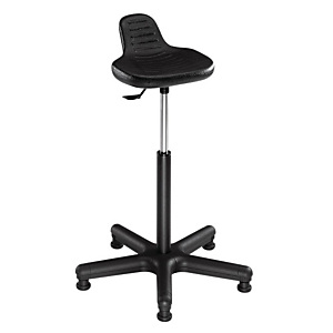 Marque generique Tabouret assis / debout Polyuréthane Sur patins Hauteur ajustable Noir Marque generique Tabouret assis / debout Polyuréthane Sur patins Hauteur ajustable Noir