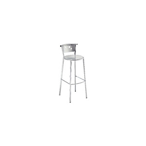 Marque generique Tabouret haut Bella Moon - Fintion métal Aluminium Marque generique Tabouret haut Bella Moon - Fintion métal Aluminium