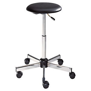 Marque generique Tabouret HIGH TECH Vinyle Sur roulettes Hauteur ajustable À roulettes Noir Marque generique Tabouret HIGH TECH Vinyle Sur roulettes Hauteur ajustable À roulettes Noir