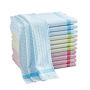 Marque generique Torchon gaufré en coton - Couleurs assortis - Lot de 12 Marque generique Torchon gaufré en coton - Couleurs assortis - Lot de 12