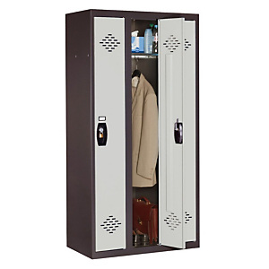 Marque generique Vestiaire Avantage - Industrie propre - 3 colonnes - Corps Anthracite - Portes Gris Marque generique Vestiaire Avantage - Industrie propre - 3 colonnes - Corps Anthracite - Portes Gris
