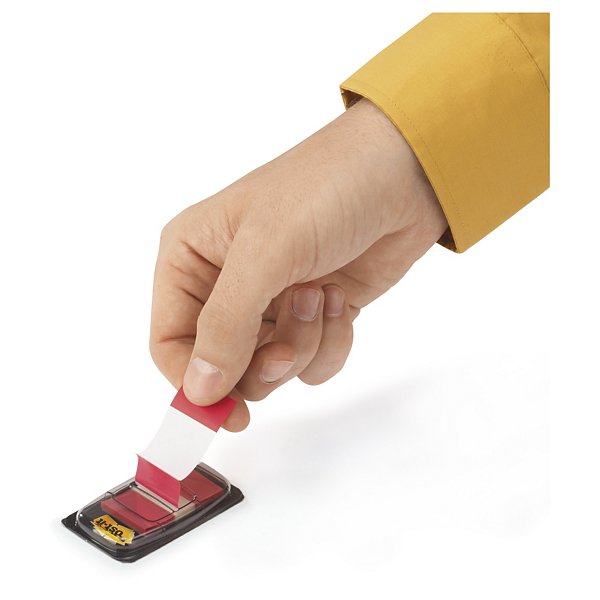 Marque-pages rigides Post-it®rouge - 2