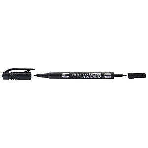 Marqueur permanent pointe extra fine noire Twin Marker PILOT Marqueur permanent pointe extra fine noire Twin Marker PILOT