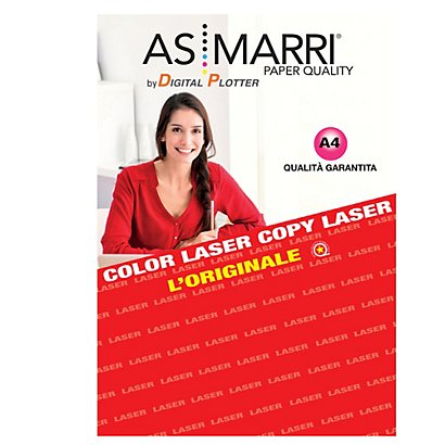 AS MARRI Carta Photo LL 8972 - laser - A4 - 170 gr - 100 fogli - effetto lucido fronte/retro - bianco - 1