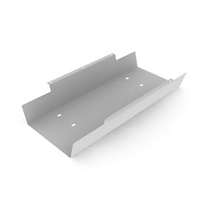 Marsupio portacavi per bench, Foro 60 x 32 x 9,9 cm, Alluminio