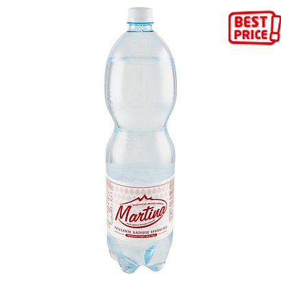 MARTINA Acqua minerale frizzante, Bottiglia di plastica, 1,5 l (confezione  6 pezzi) - Acqua in Bottiglia