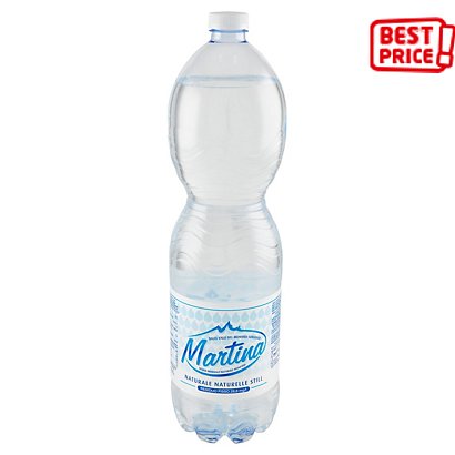 MARTINA Acqua minerale naturale, Bottiglia di plastica, 1,5 l (confezione 6  pezzi) - Acqua in Bottiglia