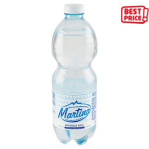 MARTINA Acqua minerale naturale, Bottiglia di plastica, 500 ml (confezione 12 pezzi)