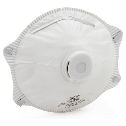 Masque respiratoire antipoussière FFP2 avec soupape 