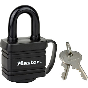 MASTER LOCK Cadenas à clé - 40 mm avec couverture thermoplastique MASTER LOCK Cadenas à clé - 40 mm avec couverture thermoplastique