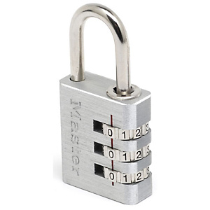 MASTER LOCK Cadenas à combinaison 3 chiffres - 30 mm MASTER LOCK Cadenas à combinaison 3 chiffres - 30 mm