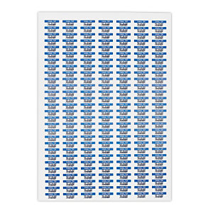 Matwitte etiketten in polyester 199,6x144,5 mm