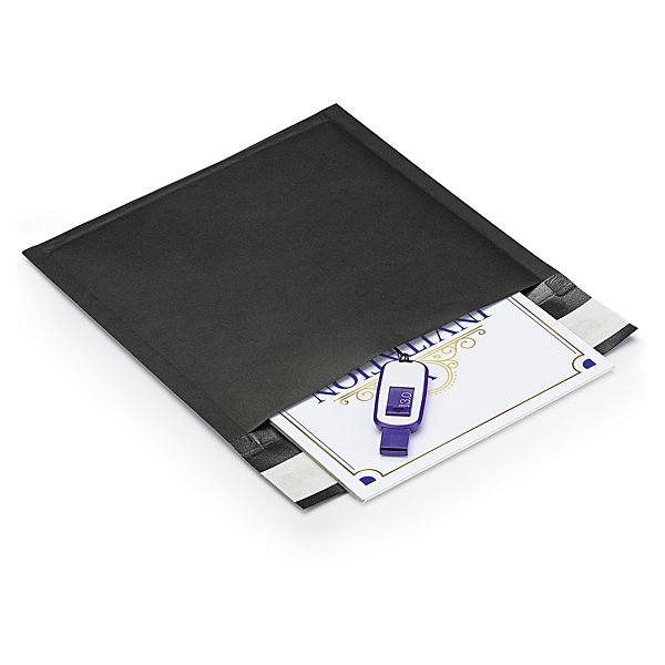 Matzwarte luchtkussenenvelop 23 x 34 cm - 2