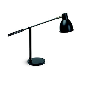 Maul Lampe de bureau Finja - Ampoule Led E27 - 10 W - Bras articulé - Tête orientable - Noir
