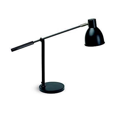 Maul Lampe de bureau Finja - Ampoule Led E27 - 10 W - Bras articulé - Tête orientable - Noir - 1