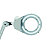 Maul Lampe loupe de bureau sur pince Viso - Led intégrée - 8W - Double bras et tête articulés - Blanc - 3