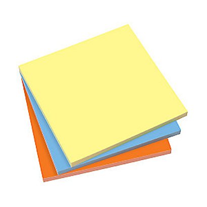 Maul Notes adhérentes 10 x10 cm coloris assortis - 3 blocs de 100