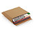 Maxi, brown, panel wrap cardboard mailers, 320x250x80mm, pack of 100 - 1