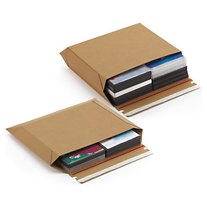 Maxi, brown, panel wrap cardboard mailers