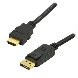 MCL SAMAR MCL 2m DisplayPort/HDMI, 2 m, HDMI, DisplayPort, Mâle, Mâle, Droite MC392-2M MCL SAMAR MCL 2m DisplayPort/HDMI, 2 m, HDMI, DisplayPort, Mâle, Mâle, Droite MC392-2M