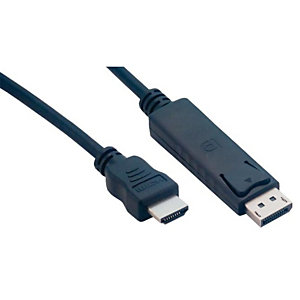 MCL SAMAR MCL 3m DisplayPort/HDMI, 3 m, DisplayPort, HDMI, Noir, Mâle/Mâle MC392-3M