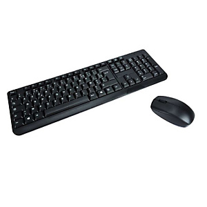 MCL SAMAR MCL ACK-2012W/N, Standard, Sans fil, RF sans fil, AZERTY, Noir, Souris incluse MCL SAMAR MCL ACK-2012W/N, Standard, Sans fil, RF sans fil, AZERTY, Noir, Souris incluse
