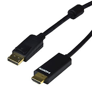 MCL SAMAR MCL DisplayPort/HDMI, 5 m, DisplayPort, HDMI, Mâle, Mâle, Noir MC392-5M