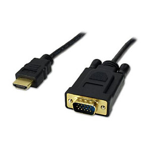 MCL SAMAR MCL MC287-1.5M, 1,5 m, HDMI Type A (Standard), VGA (D-Sub), Mâle, Mâle, Droit