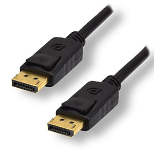 MCL SAMAR MCL MC390-1M, 1 m, DisplayPort, DisplayPort, Mâle, Mâle, Noir
