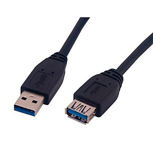 MCL SAMAR MCL MC923AMF-1M/N, 1 m, USB A, USB A, USB 3.2 Gen 1 (3.1 Gen 1), Mâle/Femelle, Noir MCL SAMAR MCL MC923AMF-1M/N, 1 m, USB A, USB A, USB 3.2 Gen 1 (3.1 Gen 1), Mâle/Femelle, Noir